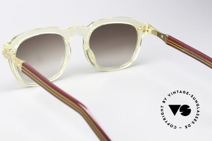 Jean Paul Gaultier 57-1071 Extravagante Designerbrille, Sonnengläser in braun-Verlauf mit 100% UV Schutz, Passend für Herren und Damen