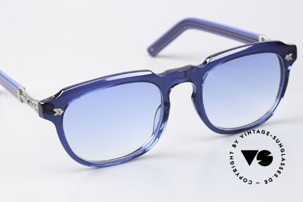 Jean Paul Gaultier 57-1071 Brille Mit Modegeschichte, ein Mode-Statement; col. 3 (blau, silber & weinrot), Passend für Herren und Damen
