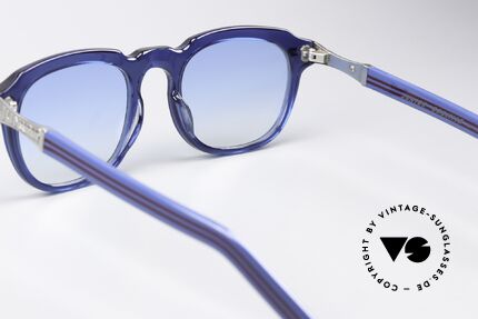 Jean Paul Gaultier 57-1071 Brille Mit Modegeschichte, Sonnengläser in blau-Verlauf mit 100% UV Protection, Passend für Herren und Damen