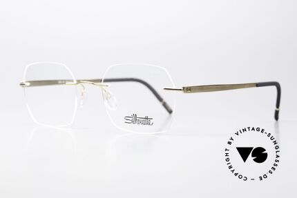 Silhouette 5529 Vergoldete Titaniumbrille, ultra leichte Titanfassung für idealen Tragekomfort, Passend für Herren und Damen
