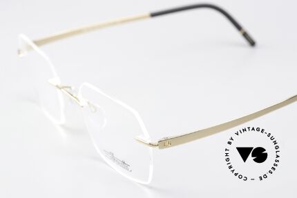 Silhouette 5529 Vergoldete Titaniumbrille, hier mit sehr klassischen Demogläsern & vergoldet, Passend für Herren und Damen