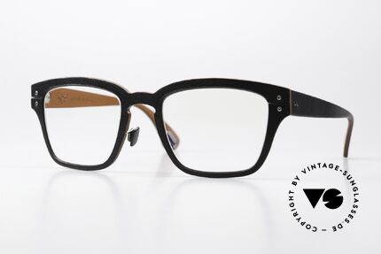 Lucas de Stael Minotaure M08 Herrenbrille Echt Kalbsleder, LUCAS de STAËL, Minotaure M08, Gr. 52/22, col 01, Passend für Herren