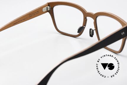 Lucas de Stael Minotaure M08 Herrenbrille Echt Kalbsleder, diese Fassung ist beliebig verglasbar (gleitsichtfähig), Passend für Herren