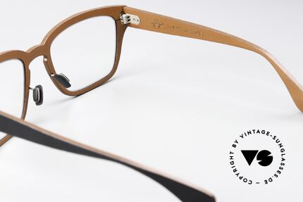 Lucas de Stael Minotaure M08 Herrenbrille Echt Kalbsleder, Größe: medium, Passend für Herren