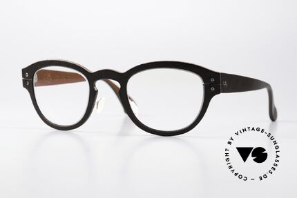 Lucas de Stael Minotaure M02 Lederbrille Panto Unisex, LUCAS de STAËL, Minotaure M02, Gr. 45/24, col 02, Passend für Herren und Damen
