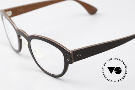 Lucas de Stael Minotaure M02 Lederbrille Panto Unisex, Minotaure Collection mit adjustierbaren Nasenstegen, Passend für Herren und Damen