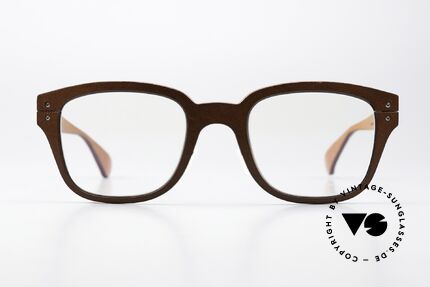 Lucas de Stael Minotaure M09 Unisex Brille Mit Lederüberzug, eine klassische Unisex-Brille; HANDMADE in France, Passend für Herren und Damen