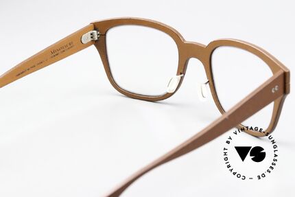 Lucas de Stael Minotaure M09 Unisex Brille Mit Lederüberzug, Leder zeigt winzige Lagerungsspuren: auf 249€ reduziert, Passend für Herren und Damen