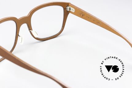 Lucas de Stael Minotaure M09 Unisex Brille Mit Lederüberzug, Größe: medium, Passend für Herren und Damen