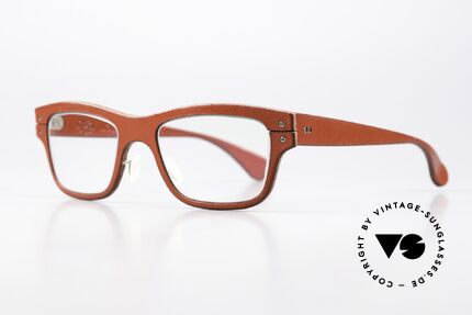 Lucas de Stael Minotaure M05 Frauen Brille Lederüberzug, Luxusmodell mit Leder-Überzug (Connoisseur-Brille), Passend für Damen