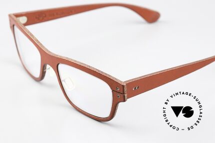 Lucas de Stael Minotaure M05 Frauen Brille Lederüberzug, Minotaure Collection mit adjustierbaren Nasenstegen, Passend für Damen