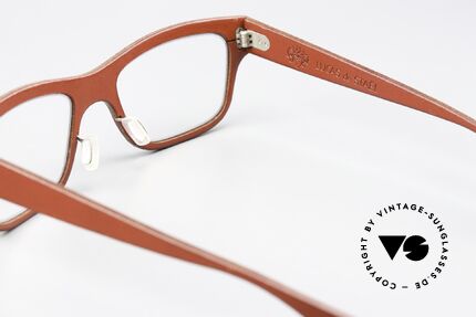 Lucas de Stael Minotaure M05 Frauen Brille Lederüberzug, Größe: small, Passend für Damen