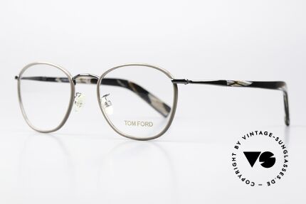 Tom Ford TF5333 Braungrau Gunmetal Fassung, Rahmen in braungrau, gunmetal, anthrazit-metallic, Passend für Herren und Damen