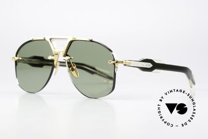 Jacques Marie Mage Alta Randlose Sammler Sonnenbrille, Alta, Gold, Inui vintage green LIMITED, Größe 60/13, Passend für Herren