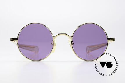 Jean Paul Gaultier 57-0173 Geniale Sonnengläser Violett, Modell 57-0173, Größe 46/22, GP = Gold Plated, Passend für Herren und Damen
