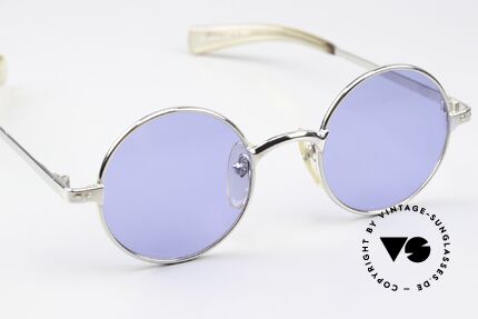 Jean Paul Gaultier 57-0173 Silber Chrome Navy Blue, unglaubliche 90er Qualität: Murai, made in Japan, Passend für Herren und Damen