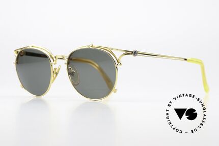 Jean Paul Gaultier 56-2171 Designer Panto Sonnenbrille, fühlbar, herausragende Top-Qualität (made in Japan), Passend für Herren und Damen