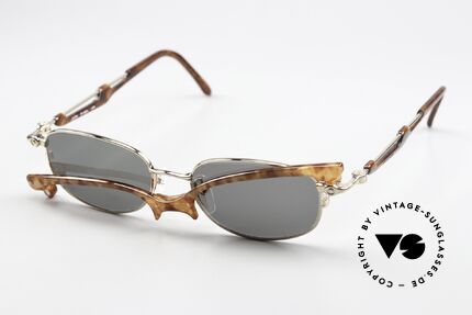 Jean Paul Gaultier 56-0024 Geniale 2 in 1 Sonnenbrille, Größe: medium, Passend für Damen