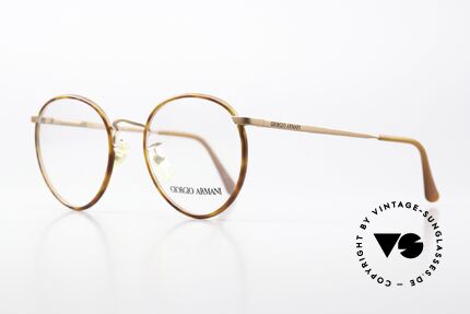 Giorgio Armani 145 Zeitlose Vintage Pantobrille, "klassischer" geht's nicht (weltbekannte Panto-Form), Passend für Herren
