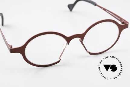 Theo Belgium James 6 Brille Der James Familie, Größe 47-18; in Color Code 763 (weinrot metallic), Passend für Herren und Damen