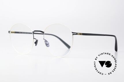 Mykita Tomomi Pantobrille Damen Herren, col. 256 = indigo-dunkelblau/gold (Damen & Herren), Passend für Herren und Damen