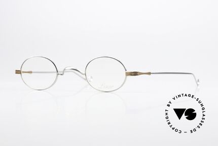Lunor II 04 Ovale Brille Limited Bicolor, extra kleine ovale vintage Brille der LUNOR II Serie, Passend für Herren und Damen