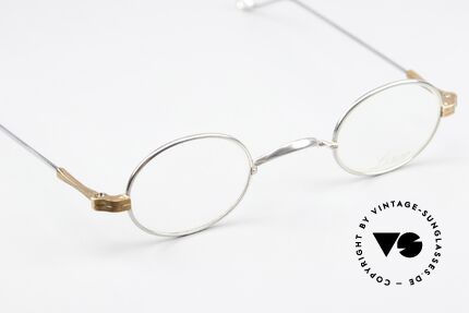 Lunor II 04 Ovale Brille Limited Bicolor, altes, ungetragenes LUNOR Original mit dem W-Steg, Passend für Herren und Damen