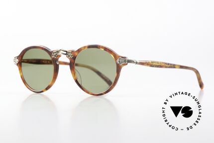 Matsuda 2837 Designer Pantobrille 90er, aufwändige Gravuren zieren den kompletten Rahmen, Passend für Herren und Damen