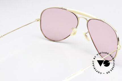 Ray Ban Outdoorsman Gläser Verdunkeln Bei Sonne, ungetragen (wie alle unsere vintage 80er Brillen), Passend für Herren und Damen