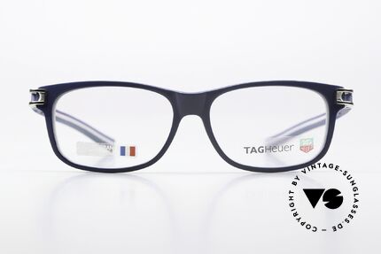 Tag Heuer 7606 Track Herrenbrille Made In France, markante Herrenbrille aus Elastomer Kunststoff, Passend für Herren