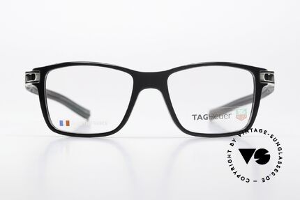 Tag Heuer 7603 Track Sportliche Herrenbrille 2010, markante Herrenbrille aus Elastomer Kunststoff, Passend für Herren