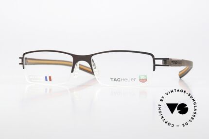 Tag Heuer 7621 Fold Halbrandbrille Havana Orange Details