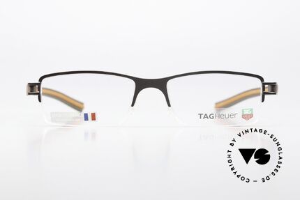Tag Heuer 7621 Fold Halbrandbrille Havana Orange, Halbrand-Brille in 'havana / orange / chocolate', Passend für Herren