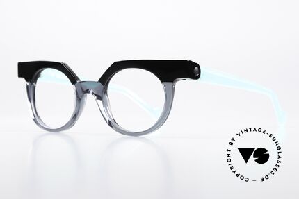 Anne Et Valentin Punchy Kunstvolle Designerbrille, das Ehepaar Anne (Künstlerin) & Valentin (Optiker), Passend für Damen