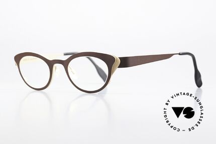 Anne Et Valentin Liz Titanium Brille Für Damen, das Ehepaar Anne (Künstlerin) & Valentin (Optiker), Passend für Damen