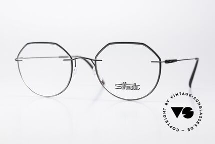 Silhouette 5500 Randlosbrille Schwarz Titan Details