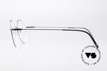 Silhouette 5500 Randlosbrille Schwarz Titan, ungetragen von 2019; minimalistisch und doch edel, Passend für Herren und Damen