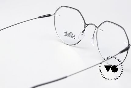 Silhouette 5500 Randlosbrille Schwarz Titan, Größe: medium, Passend für Herren und Damen