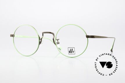 JF Rey JF3013 Runde Brille Mintgrün Braun Details