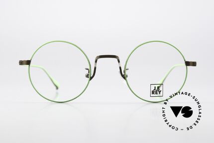JF Rey JF3013 Runde Brille Mintgrün Braun, Brillenmode; die einen ganz eigenen Stil verkörpert, Passend für Herren und Damen