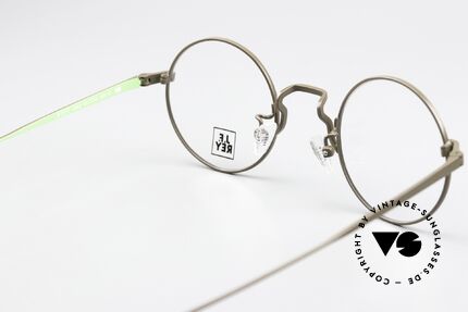 JF Rey JF3013 Runde Brille Mintgrün Braun, runde unisex Metallfassung in mintgrün & graubraun, Passend für Herren und Damen