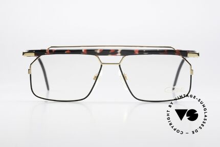 Cazal 752 Noch Designed By Cari Zalloni, sehr markante CAZAL Herren-Brille von 1993/1994, Passend für Herren
