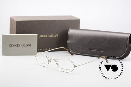 Giorgio Armani 229 AR5027 Die Armani Schubert Brille, daher enorm komfortabel (nur 8g); zudem GOLD-Plated, Passend für Herren und Damen