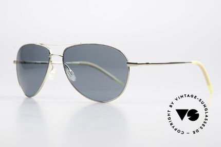 Oliver Peoples Benedict Polarisierende Sonnenbrille, wirklich elegante Flieger-Sonnenbrille; polarisierend, Passend für Herren