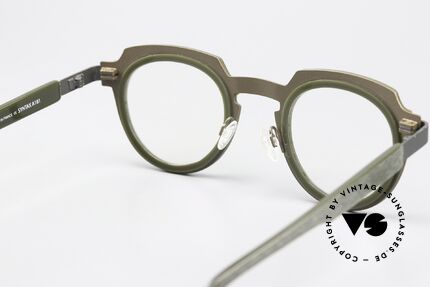Anne Et Valentin Syntax Metall Kunststoff Synthese, ungetragenes Einzelstück mit einer Art Holzmaserung, Passend für Herren und Damen