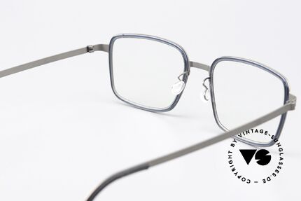 Lindberg 9754 Strip Titanium Klassische Herrenbrille XL, die orig. DEMOgläser können beliebig getauscht werden, Passend für Herren