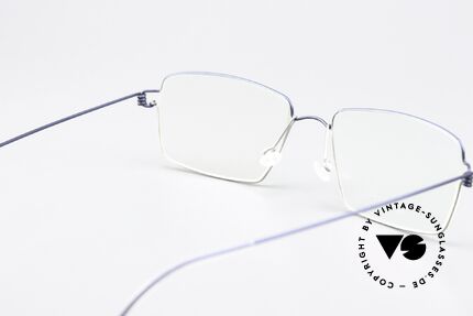 Lindberg Tim Air Titan Rim Fassung In Dunkelblau Grau, Größe: medium, Passend für Herren