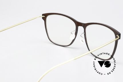 Lindberg 6525 NOW Size 50mm In Braun Und Gold, ungetragenes Designerstück mit original Lindberg Etui, Passend für Damen