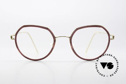 Lindberg Gillian Air Titan Rim Damenbrille Panto Style, Modell Gillian, Größe 47-20, Bügellänge 145, color PGT, Passend für Damen
