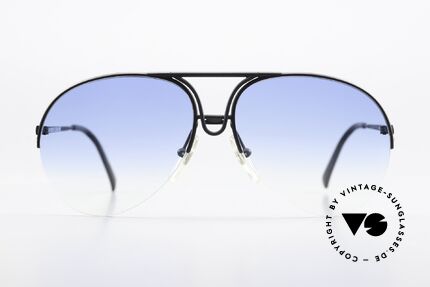 Porsche 5627 90er Halbrand Sonnenbrille, halb rahmenlos = leicht und hoher Tragekomfort, Passend für Herren
